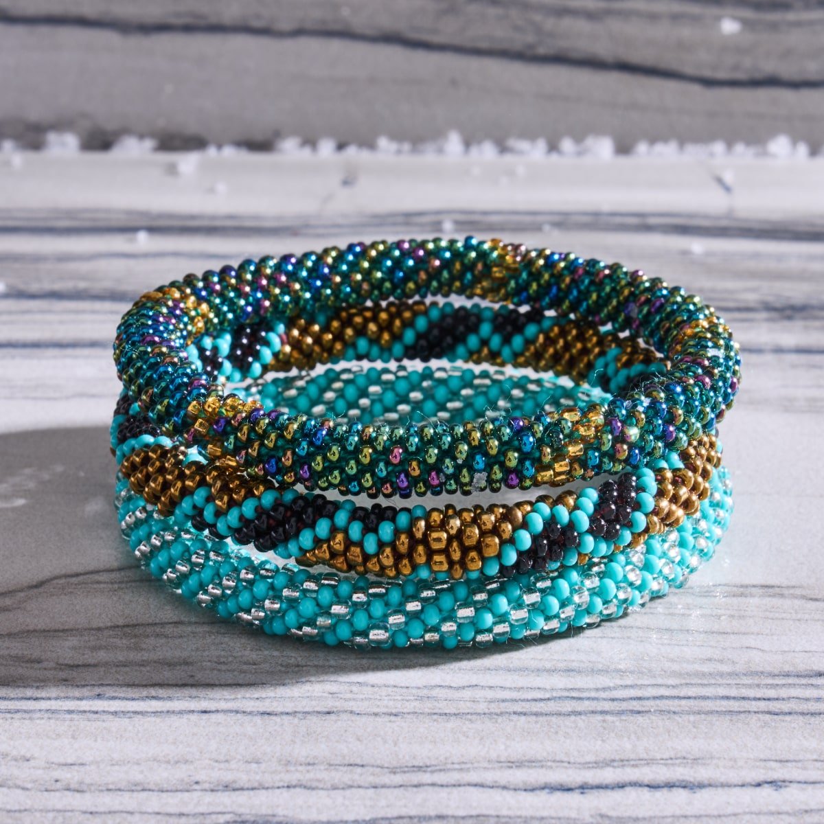 Blitzen | Himalaya-Glasperlenarmband